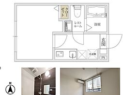 アルビオン東蒲田 1Kの間取図画像