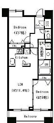 ParkCube日本橋水天宮 2LDKの間取図画像