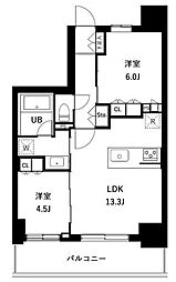 アーバンパーク立石 12階2LDKの間取り