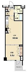 萩中イースト 1LDKの間取図画像