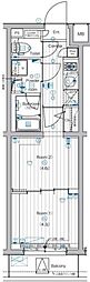 PREMIUMCUBE中野 2Kの間取図画像
