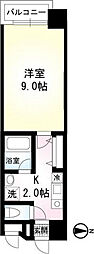 ヴェラジォ-2 1Kの間取図画像