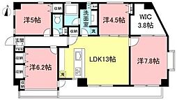 ベルディール芦花公園 3階4SLDKの間取り