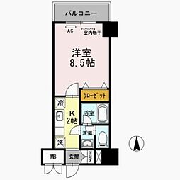 間取図画像 1K