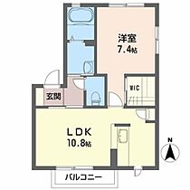 シャーメゾン栗生II 202 ｜ 宮城県仙台市青葉区落合５丁目24-3（賃貸アパート1LDK・2階・42.00㎡） その2