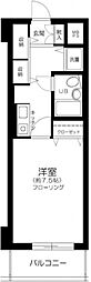 ライオンズマンション高津 1Kの間取図画像