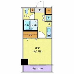東京メトロ丸ノ内線 本郷三丁目駅 徒歩3分の賃貸マンション 3階1Kの間取り