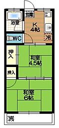 カーサモンテ 2Kの間取図画像