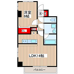 raffine.s 1LDKの間取図画像