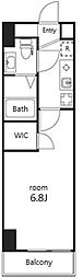 AcseedsTower川口並木 1Kの間取図画像