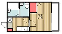 NKハウス 1Kの間取図画像