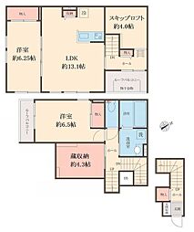 MAISON LIMONAIA 2LDKの間取図画像