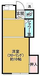 サンコーポ ワンルームの間取図画像