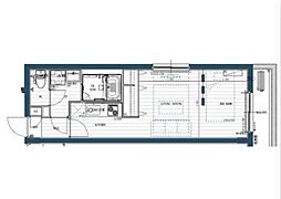 ブランシェ平尾3east 1LDKの間取図画像