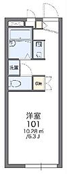 レオパレスせいざん 1Kの間取図画像