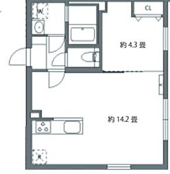 セレヌコート新江古田 1LDKの間取図画像