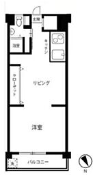 行徳マンション 1DKの間取図画像