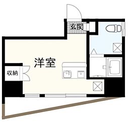リエス大森ル・ノード ワンルームの間取図画像