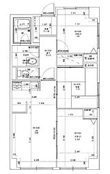 大師グリーンプラザ 3LDKの間取図画像