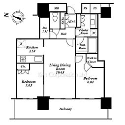 間取図画像 2LDK