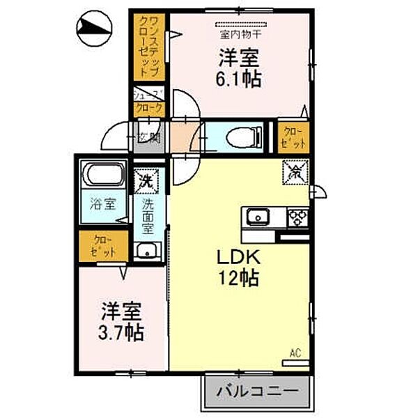 プラムツリー ｜大阪府松原市北新町１丁目(賃貸アパート1LDK・2階・49.59㎡)の写真 その2