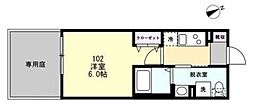 ジョーパレス鵠沼海岸 1Kの間取図画像