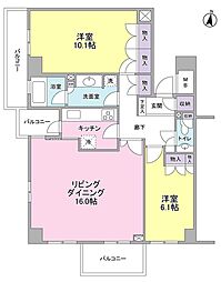 K'S新中野 2LDKの間取図画像