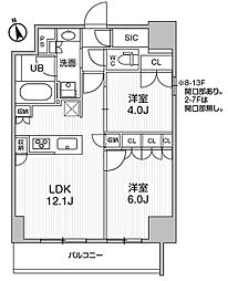 間取図画像 2LDK