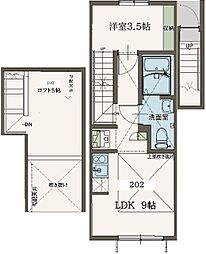 Agrande Nishi-Kokubunji 1LDKの間取図画像