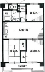 パークプラザ千葉新宿 3LDKの間取図画像