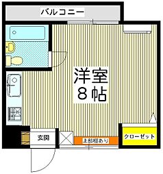 サン佳苑 ワンルームの間取図画像