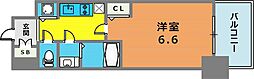 プレサンス三宮ディライト 10階1Kの間取り
