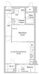 コンフォリア目黒長者丸 1LDKの間取図画像
