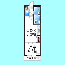 フジパレス堺鳳中1番館 1LDKの間取図画像