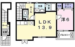サニースクエア1 1LDKの間取図画像