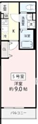 (仮称)飯山満町3丁目AP 1Kの間取図画像