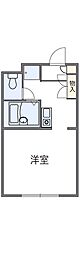 レオパレスシェル都 1Kの間取図画像