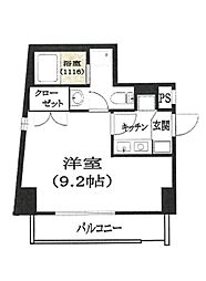 セレシア西巣鴨 4階1Kの間取り