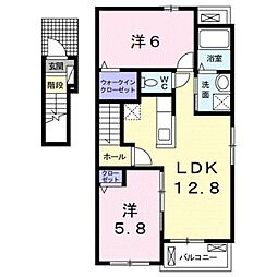 サンフェリーチェ 2LDKの間取図画像