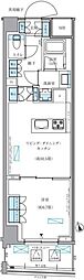 パークアクシス文京本郷 1LDKの間取図画像