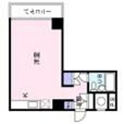 桜ケ丘イン ワンルームの間取図画像