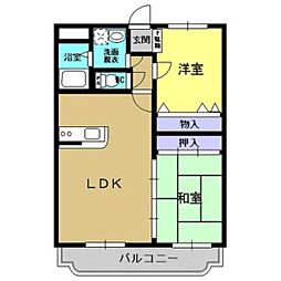 リファインド・F 2LDKの間取図画像