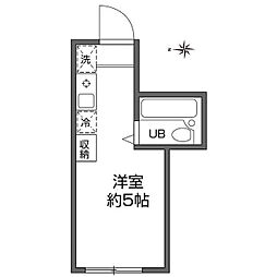 パークサイド国領 ワンルームの間取図画像
