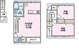 エクセルピア萩中 2LDKの間取図画像