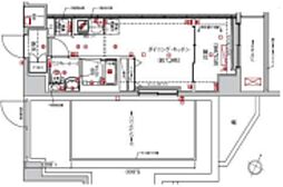 サクラアクシス中板橋 8階1DKの間取り