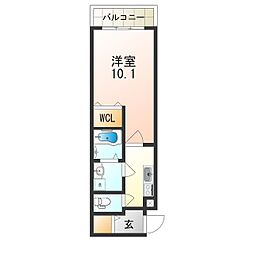 フジパレス堺香ヶ丘サウス 1Kの間取図画像