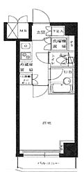 ルーブル大塚弐番館 1Kの間取図画像