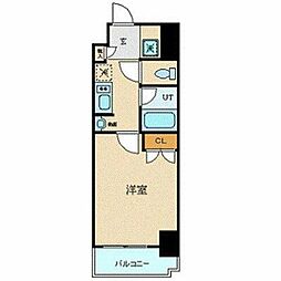 JR横浜線 町田駅 徒歩7分の賃貸マンション 6階1Kの間取り