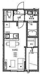 ＫＥＩＡＩ ＲＥＳＩＤＥＮＣＥ せんげん台Ｖ 3階1LDKの間取り