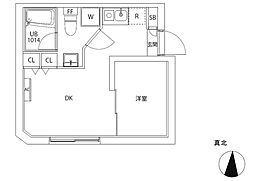 Ludens平和島II 1DKの間取図画像